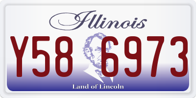 IL license plate Y586973