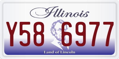 IL license plate Y586977