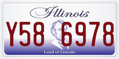 IL license plate Y586978