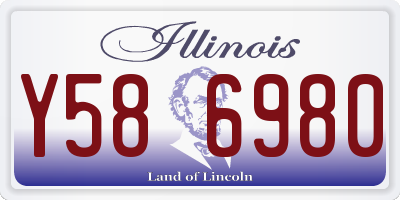 IL license plate Y586980