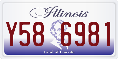 IL license plate Y586981