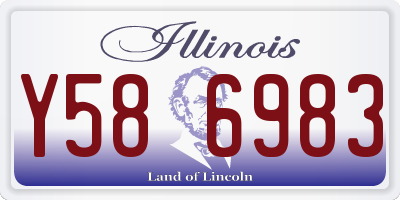 IL license plate Y586983