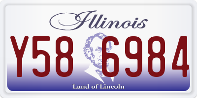 IL license plate Y586984