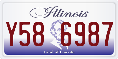 IL license plate Y586987