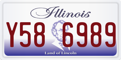 IL license plate Y586989