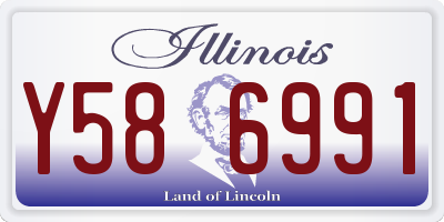 IL license plate Y586991