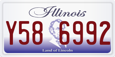 IL license plate Y586992