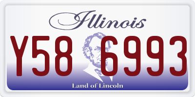 IL license plate Y586993