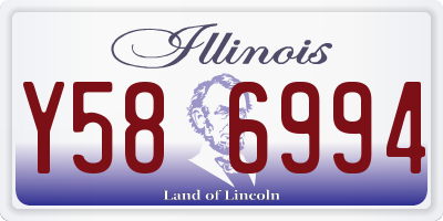 IL license plate Y586994