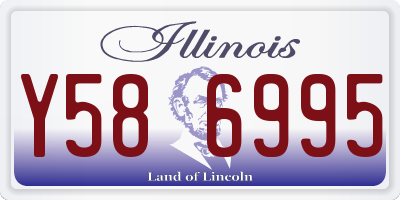 IL license plate Y586995