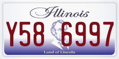 IL license plate Y586997