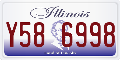 IL license plate Y586998