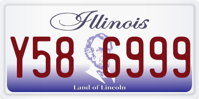 IL license plate Y586999