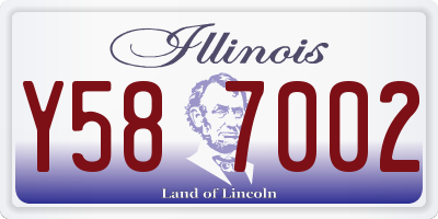 IL license plate Y587002