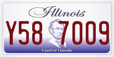 IL license plate Y587009