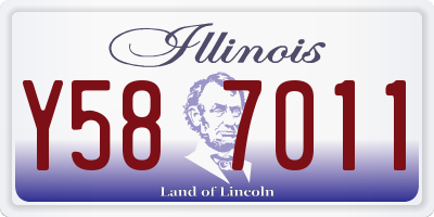 IL license plate Y587011