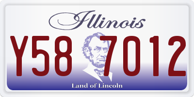 IL license plate Y587012