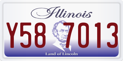 IL license plate Y587013