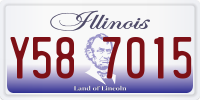 IL license plate Y587015