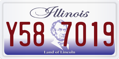 IL license plate Y587019