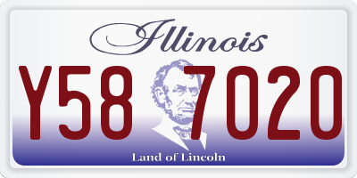 IL license plate Y587020