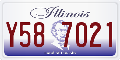 IL license plate Y587021