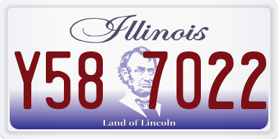 IL license plate Y587022