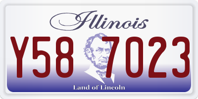 IL license plate Y587023