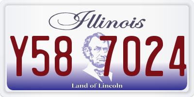 IL license plate Y587024