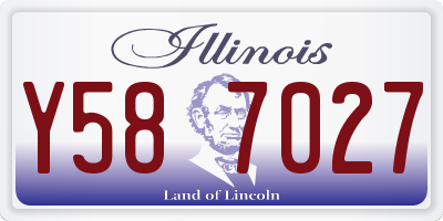 IL license plate Y587027
