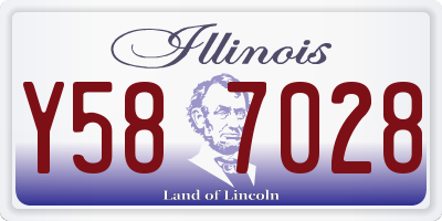 IL license plate Y587028