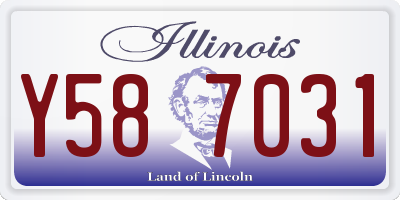 IL license plate Y587031