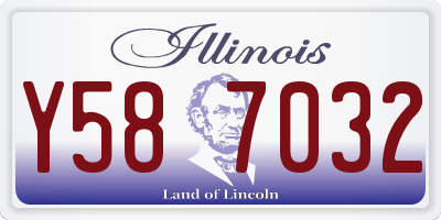 IL license plate Y587032