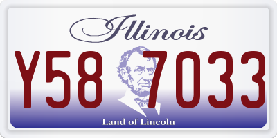 IL license plate Y587033