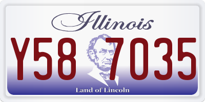IL license plate Y587035