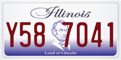 IL license plate Y587041