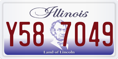 IL license plate Y587049