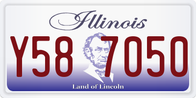 IL license plate Y587050