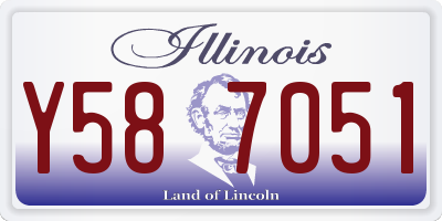 IL license plate Y587051