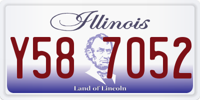 IL license plate Y587052