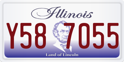 IL license plate Y587055