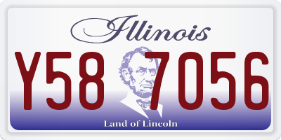 IL license plate Y587056