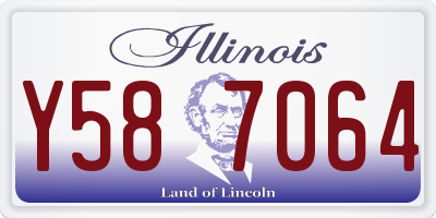 IL license plate Y587064