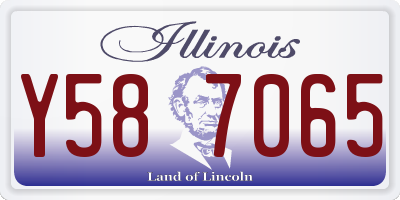 IL license plate Y587065