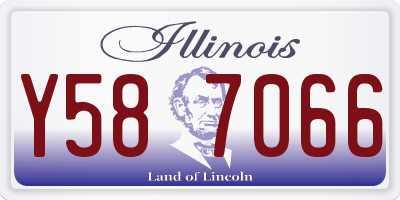 IL license plate Y587066
