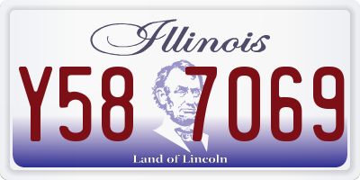 IL license plate Y587069
