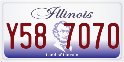 IL license plate Y587070