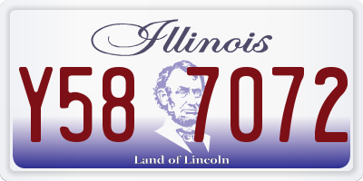 IL license plate Y587072