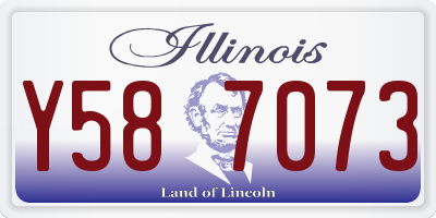 IL license plate Y587073