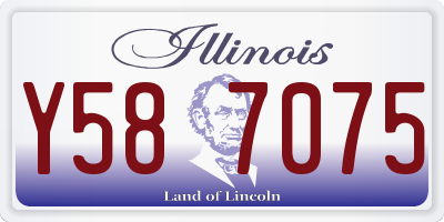 IL license plate Y587075
